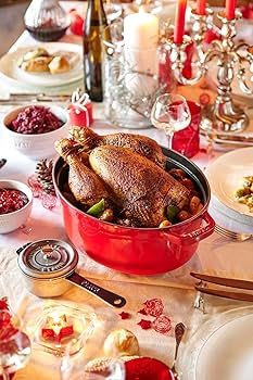 LA COCOTTE　STAUB　オーバル　23cm　チェリー Amazon.com: STAUB Cast Iron Dutch Oven 7-qt Oval Cocotte